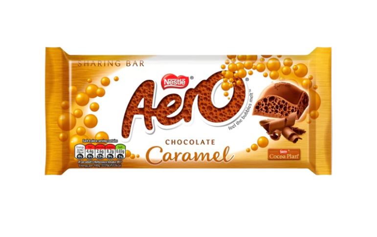 [DUN0070] Aero Giant Block Caramel 90g (UK)