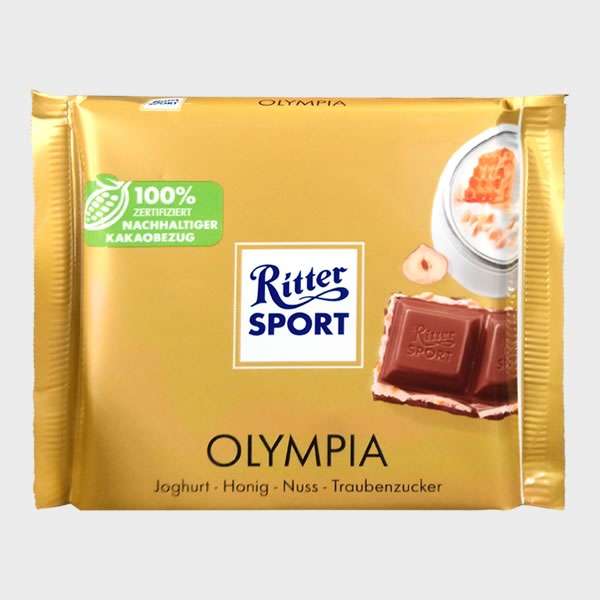 [DUN0089] Ritter Sport Yoghurt, Honey & Hazelnut Chocolate (Olympia) 100g