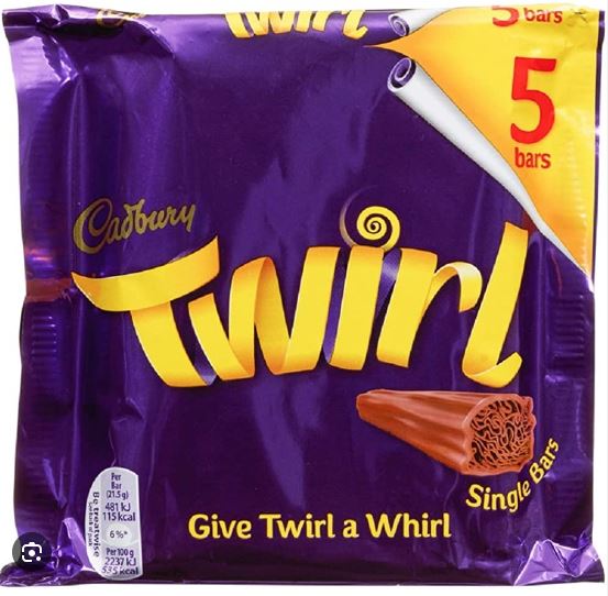 [DUN0172] Cadbury Twirl 5Bars Chocolate 107.5g
