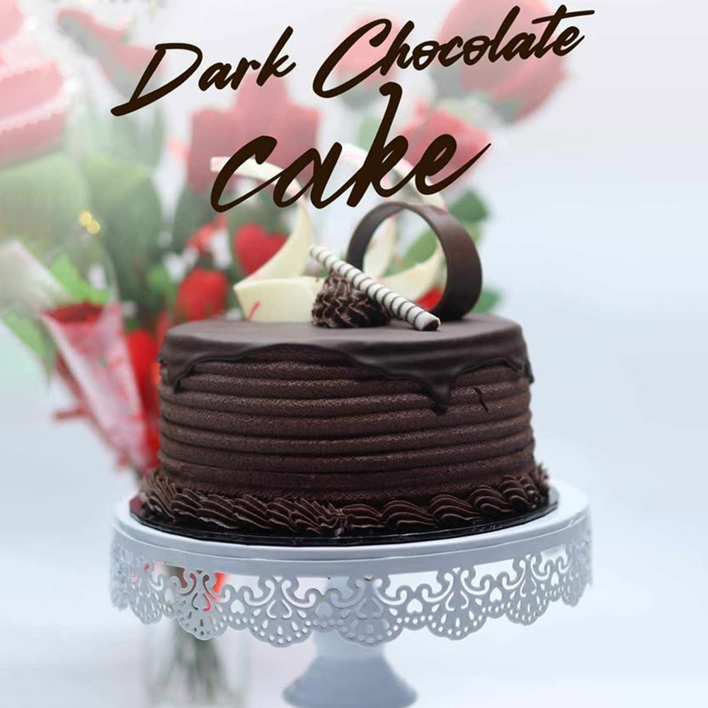 Dark Chocolate Round Cake 8"