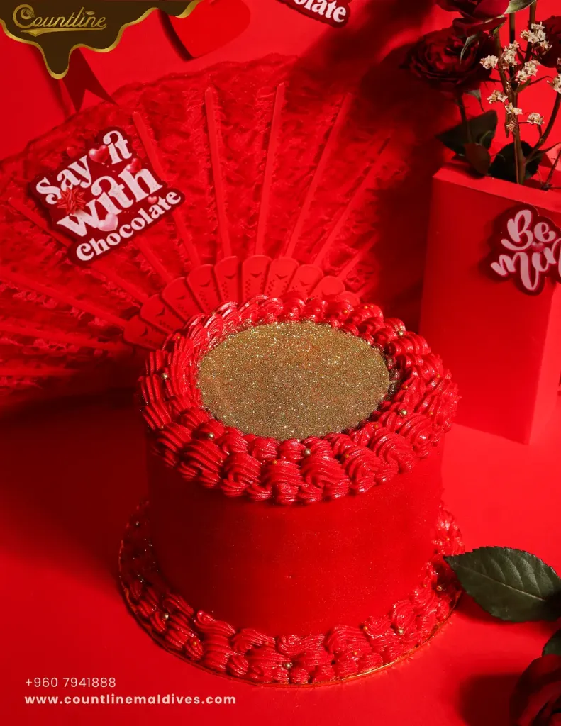 Valentine Red Velvet Cake (Red)