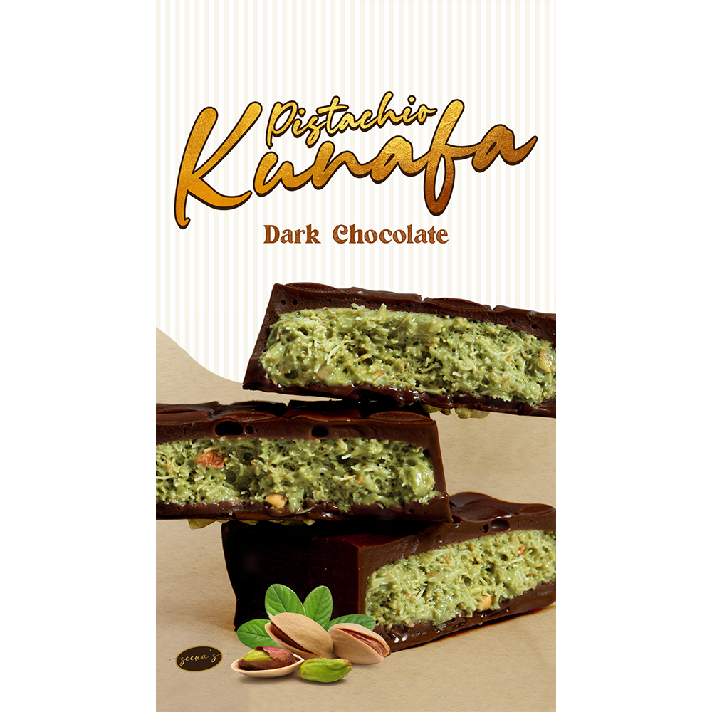 [MVB0453] Mini Pistachio Kunafa Dark Chocolate