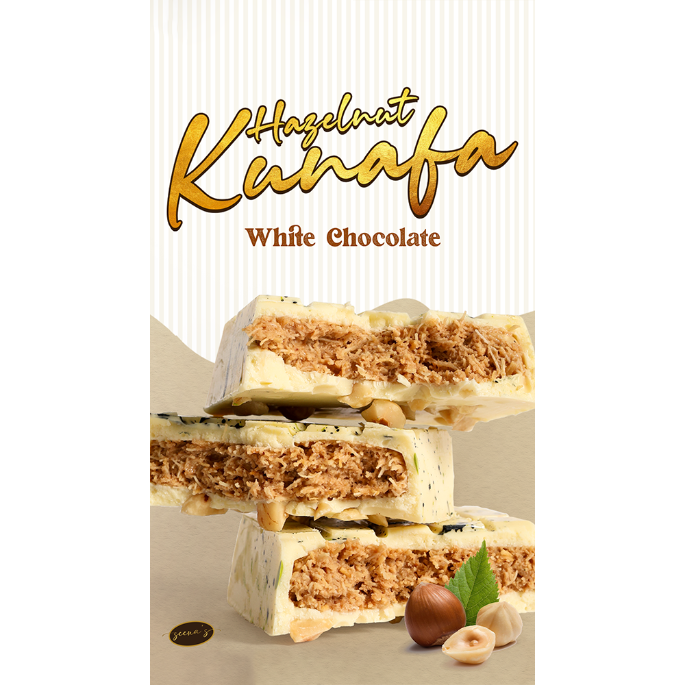 [MVB0454] Mini Hazelnut Kunafa White Chocolate