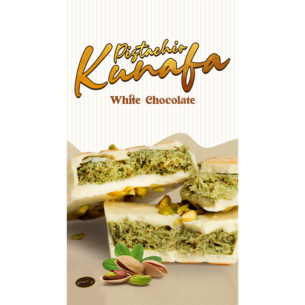 [MVB0470] Mini Pistachio kunafa White Chocolate