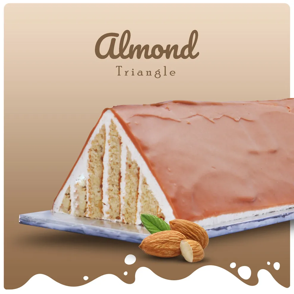 [MVB0490] Half Almond Praline Triangle
