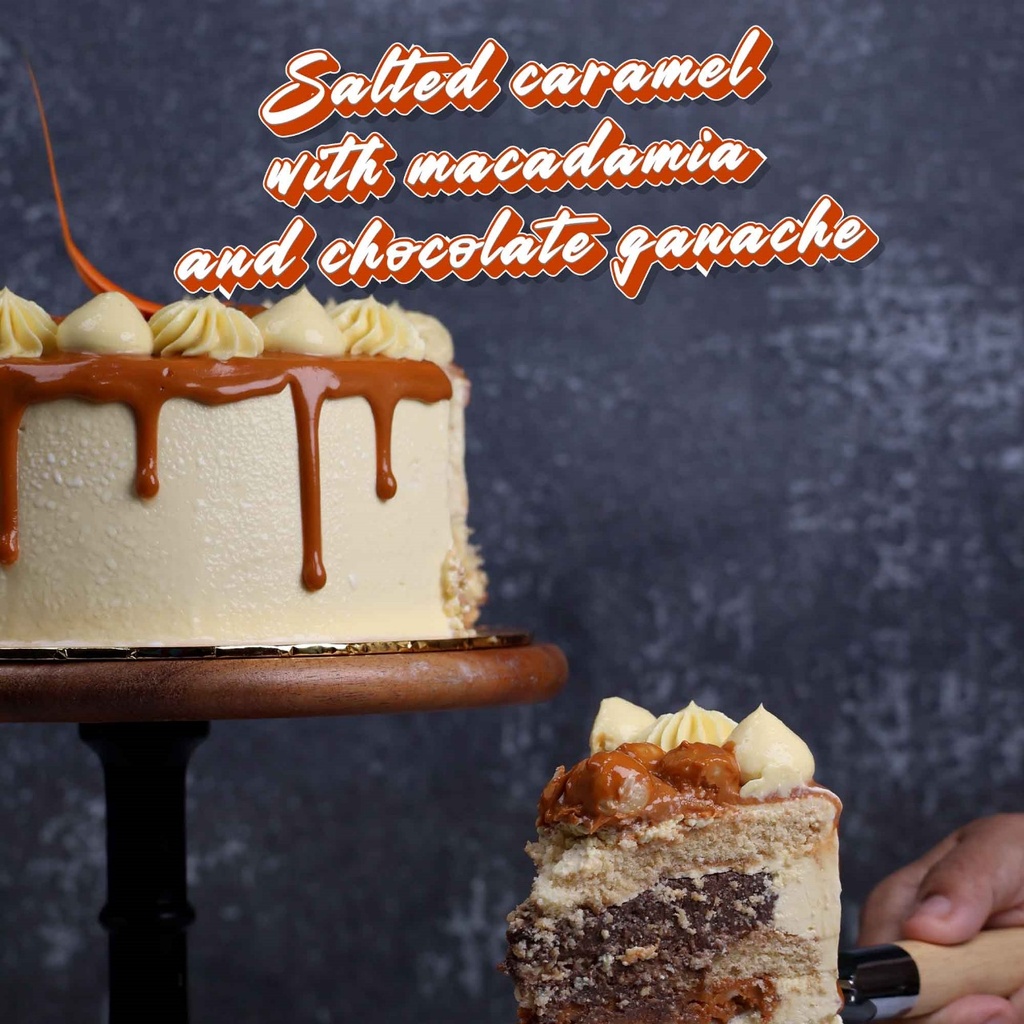 [MVB0537] Macadamia with Salted Caramel Slice
