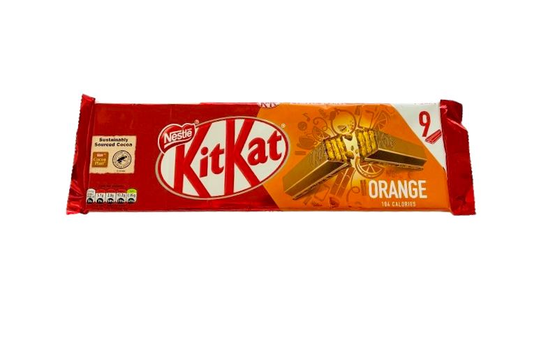 [NST0015] Kit Kat 2 Finger Orange 9 Bars Pack 186.3g (UK)
