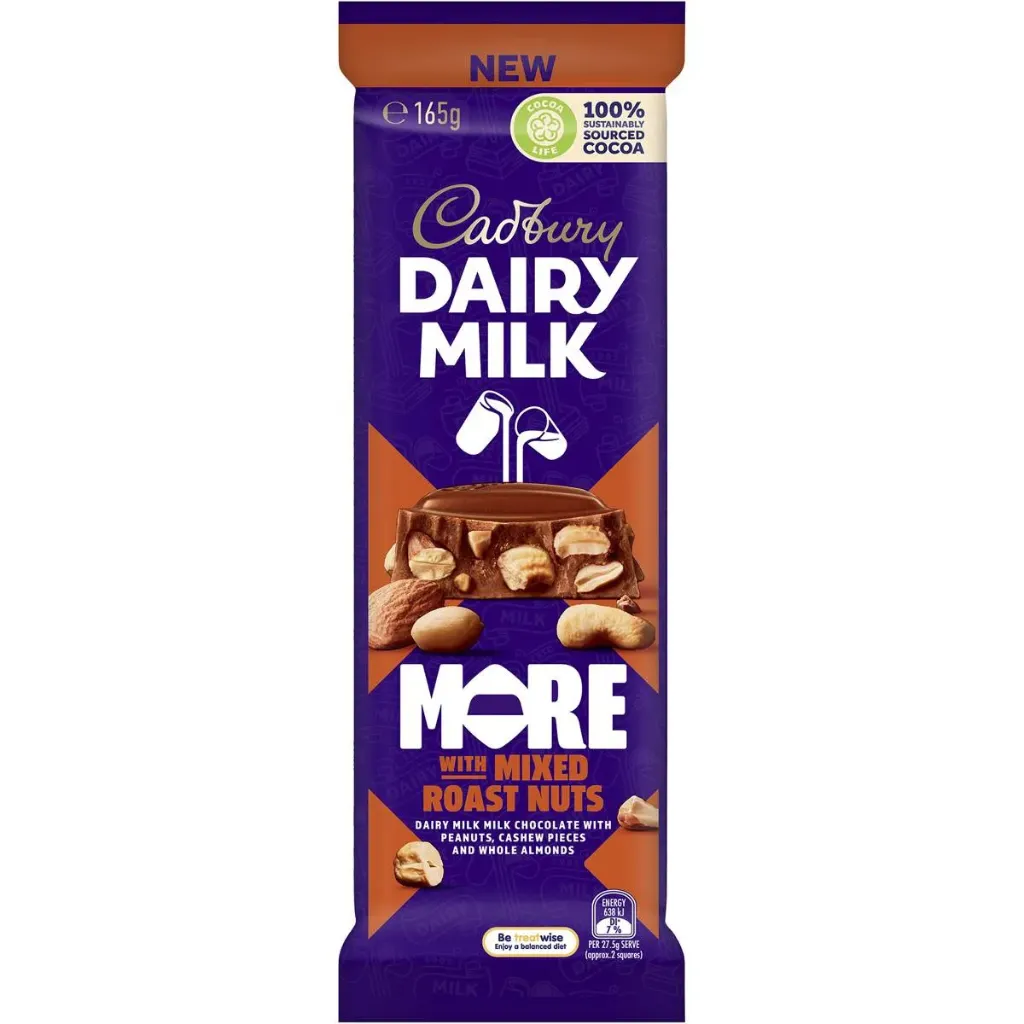[SCP0001] Cadbury Dairy Milk More With Mixed Roast Nuts 165g