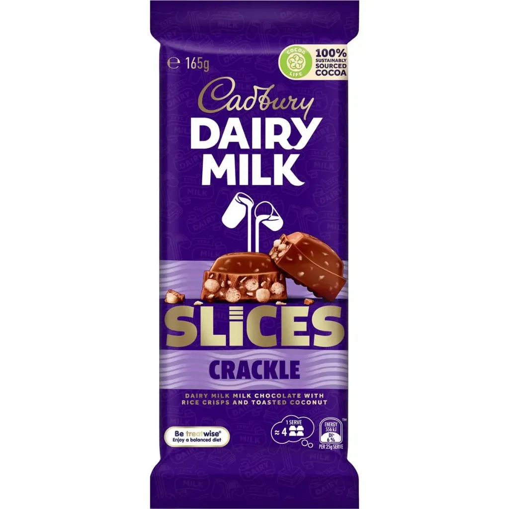 [SCP0024] Cadbury Dairy Milk Slices Crackle 165g