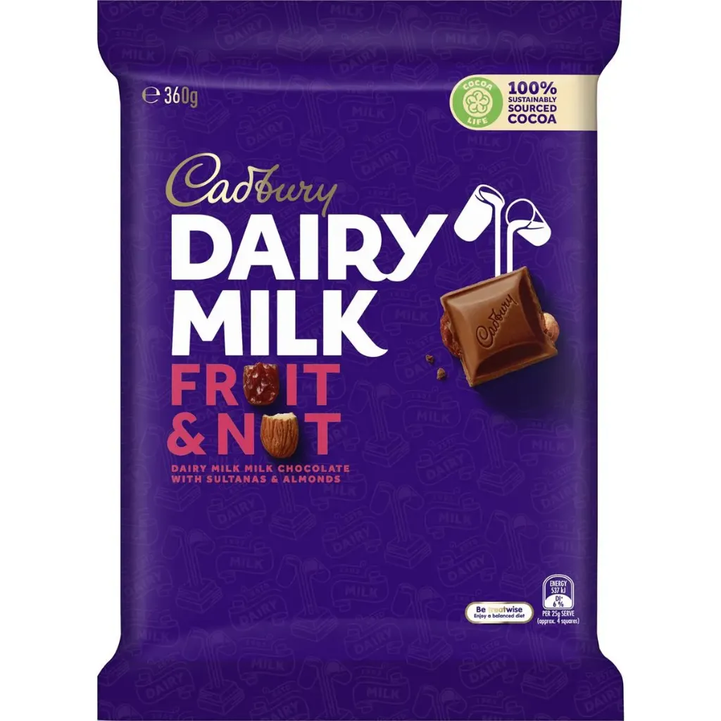 [SCP0027] Cadbury Dairy Milk Fruit & Nut 340g