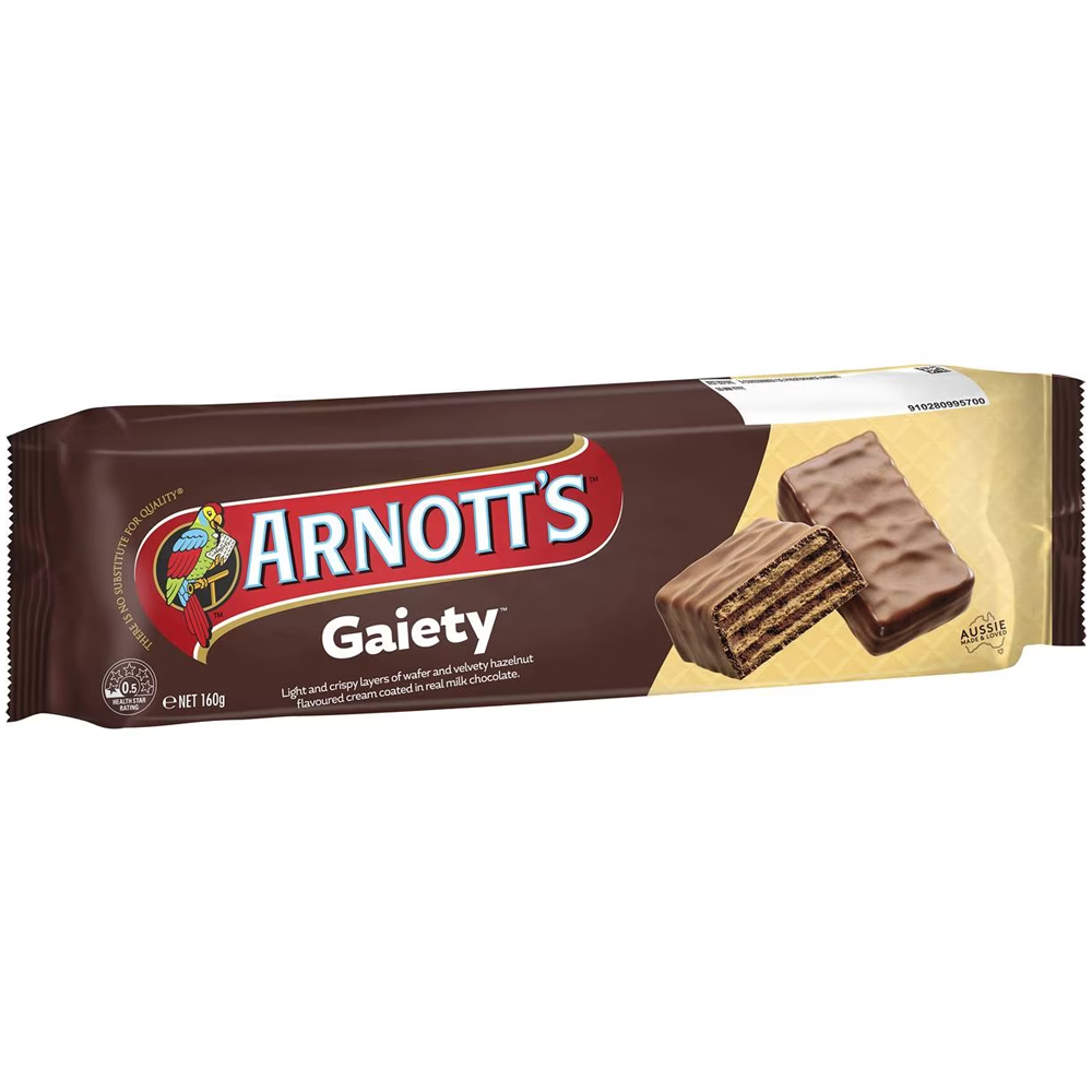 [SCP0075] Arnott's Gaiety Chocolate Biscuits 160g