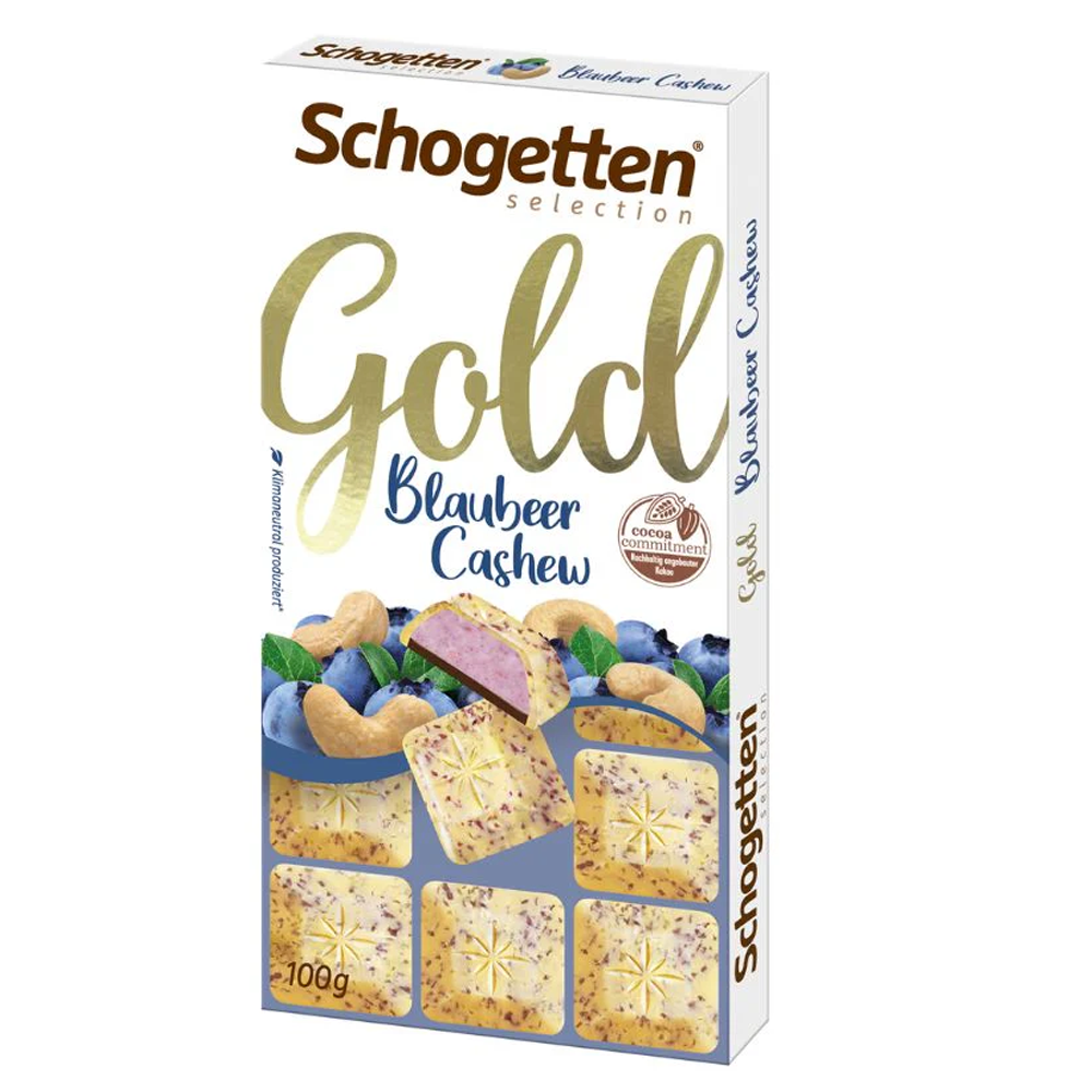 [SCP0091] Schogetten Gold Blaubeer Cashew Chocolate 100g