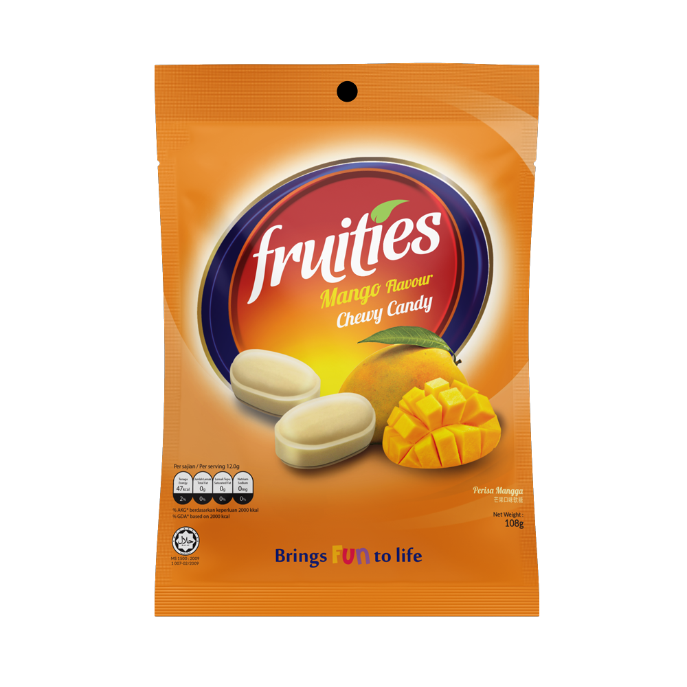 [SCP0169] Fruities Mango Flavour Chewy Candy 120g