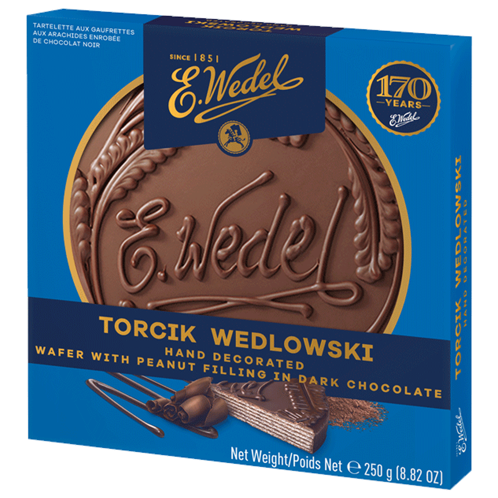 [SCP0210] Wedel Torcik Wedlowski Dark Peanut Wafer Chocolate 250g