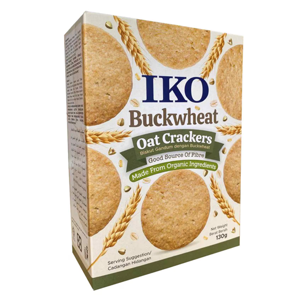 [SCP0284] IKO Buckwheat Organic Oat Crackers 130g