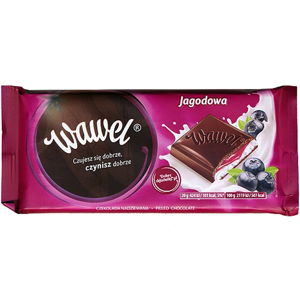 [SCP0300] Wawel Blueberry Yoghurt Milk Chocolate (Jagodowa) 100g