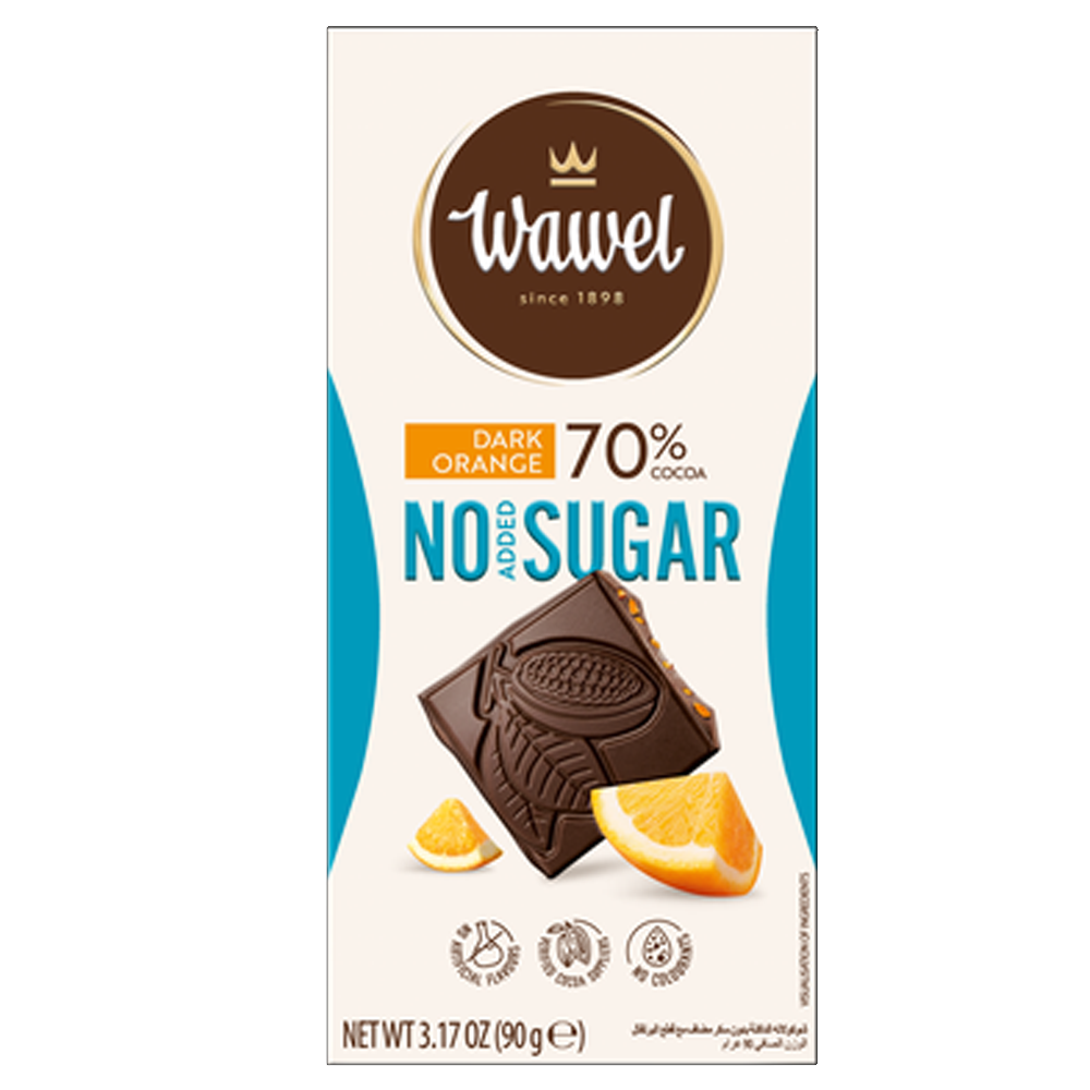 [SCP0323] Wawel No Added Sugar Dark 70% Orange 90g