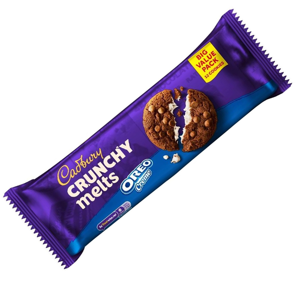 Cadbury Crunchy Melts Oreo Creme Cookies 312g
