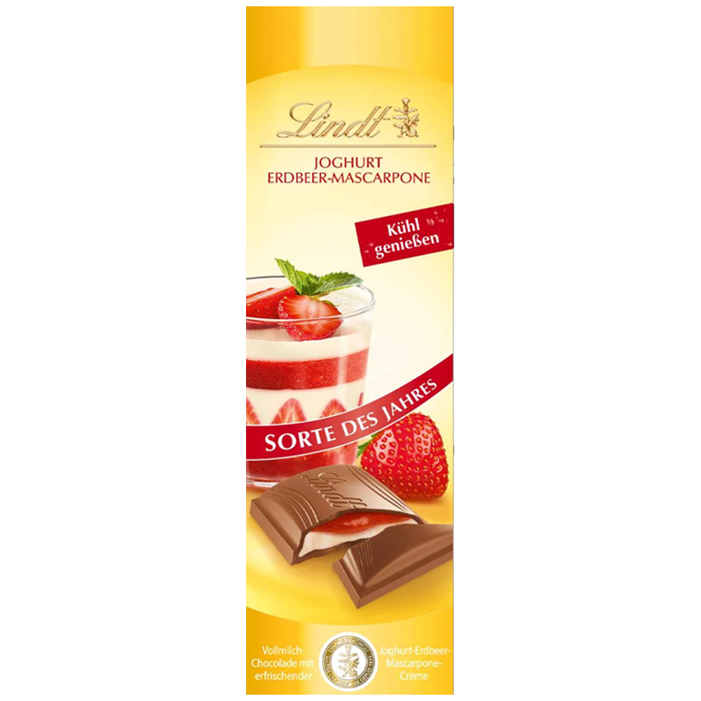 [SCP0389] Lindt Yogurt Strawberry (Mascarpone) Milk Chocolate 100g