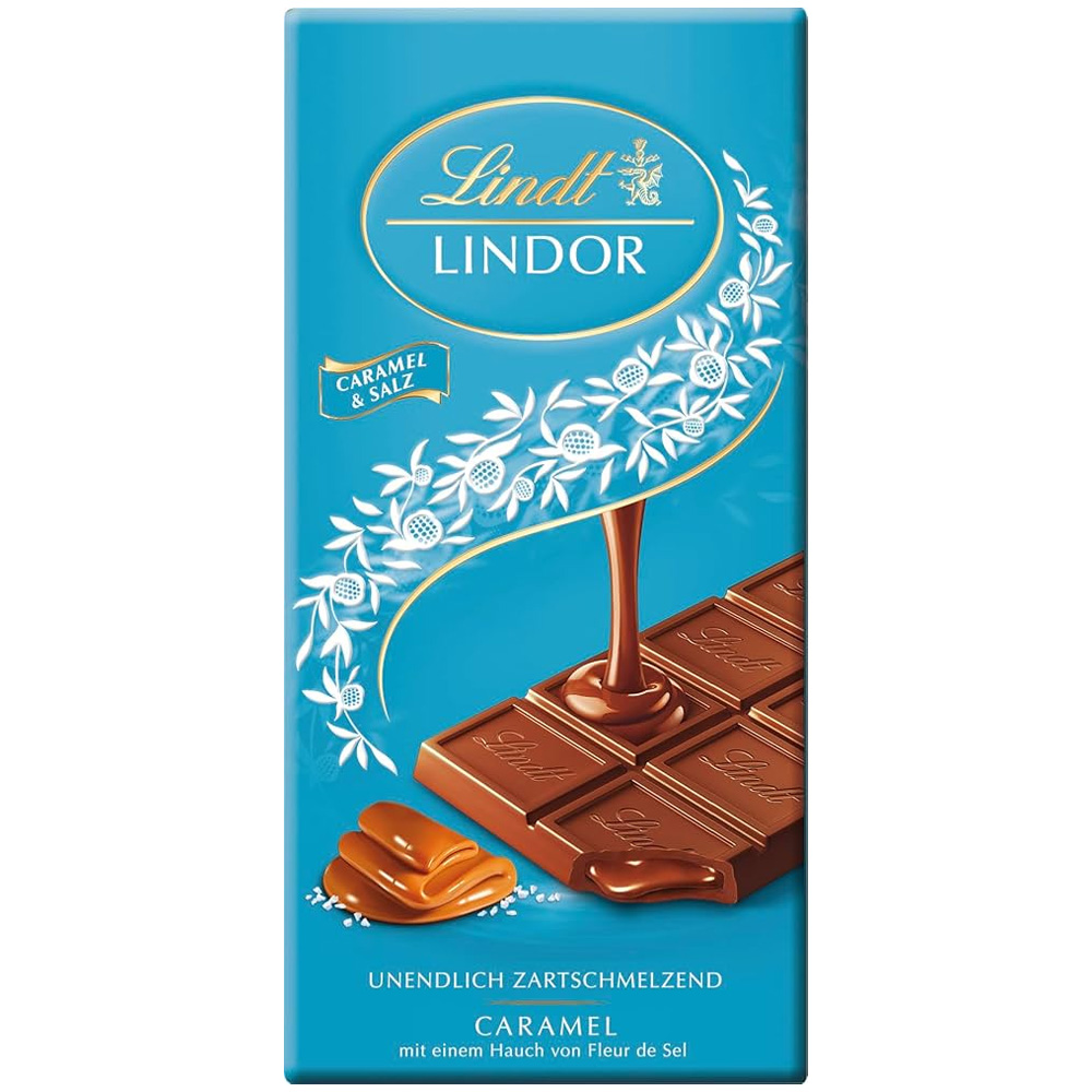 [SCP0392] Lindt Lindor Caramel & Salt Chocolate 100g