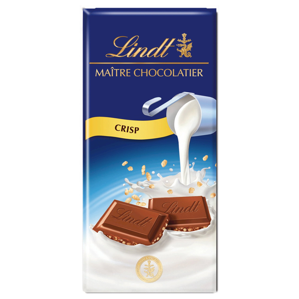 [SCP0395] Lindt Maitre Chocolatier Crisp Milk Chocolate 100g