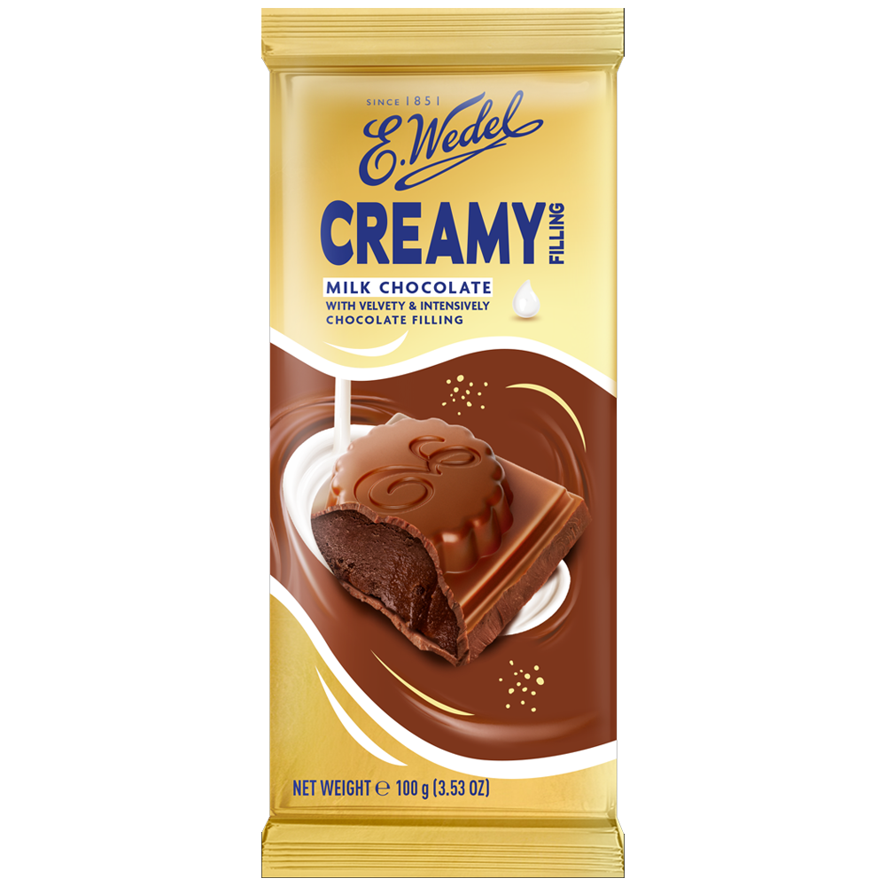 [SCP0432] Wedel Creamy Filling Milk Chocolate 100g