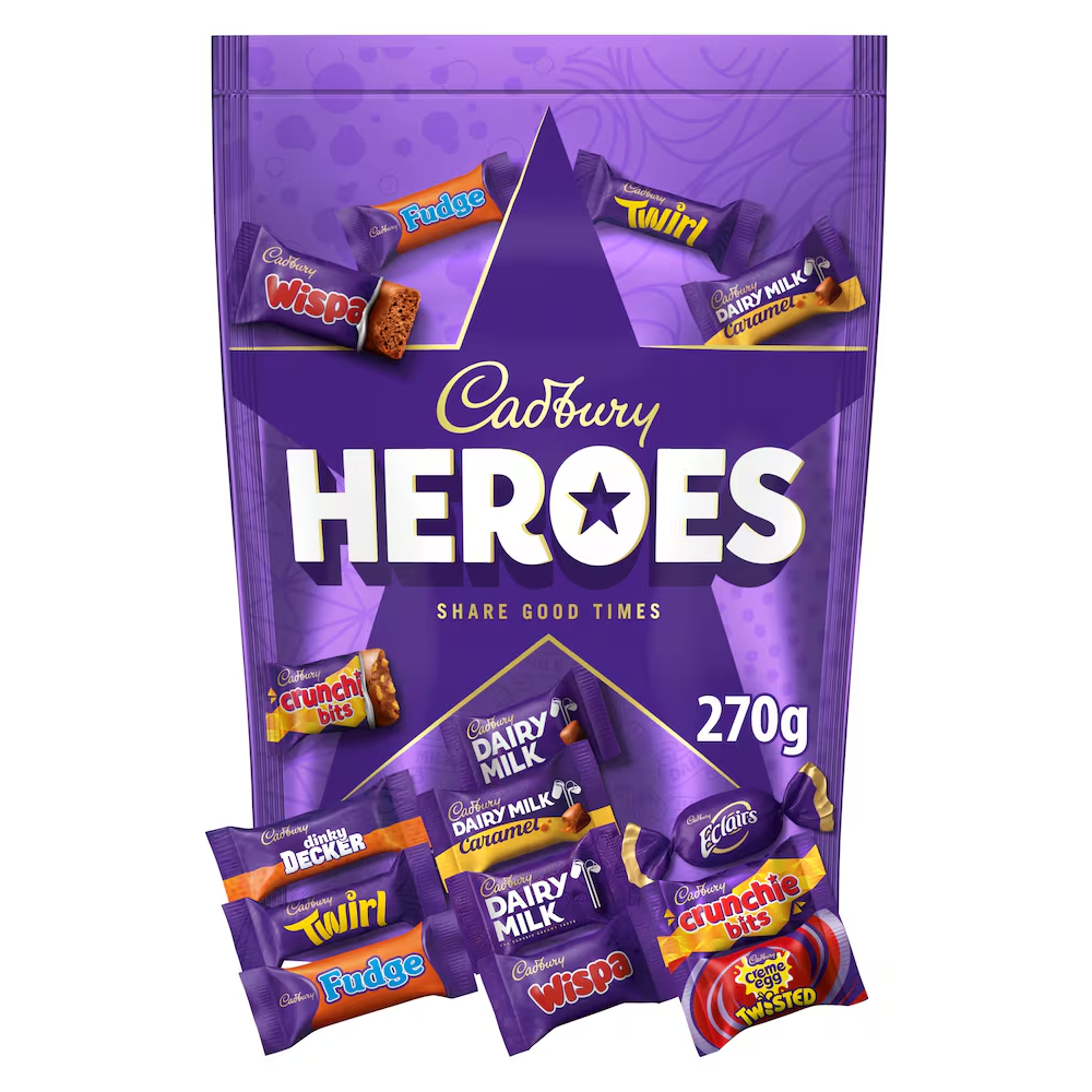 [SCP0628] Cadbury Heroes Chocolate Pouch 270g