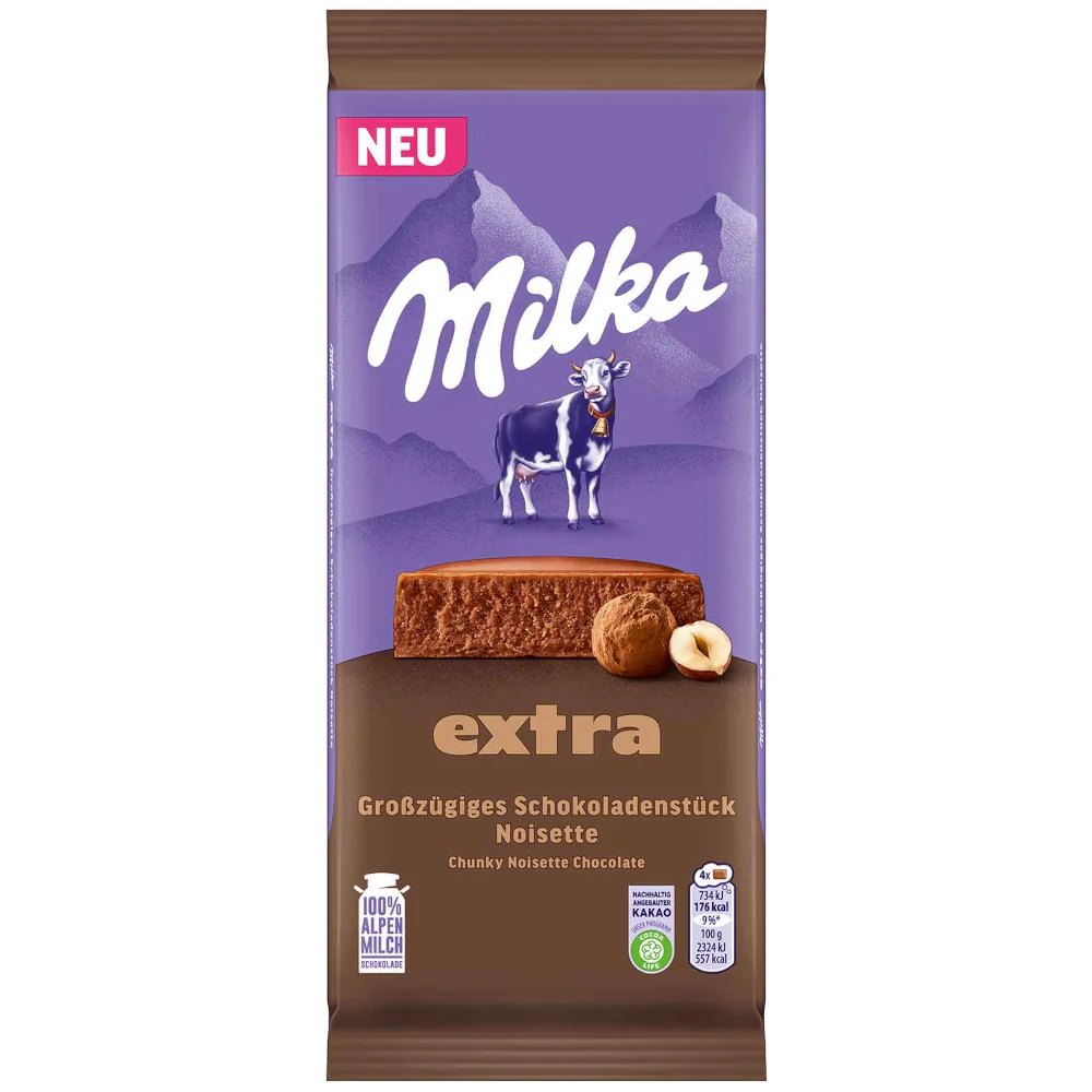 Milka Extra Noisette Chocolate 190g