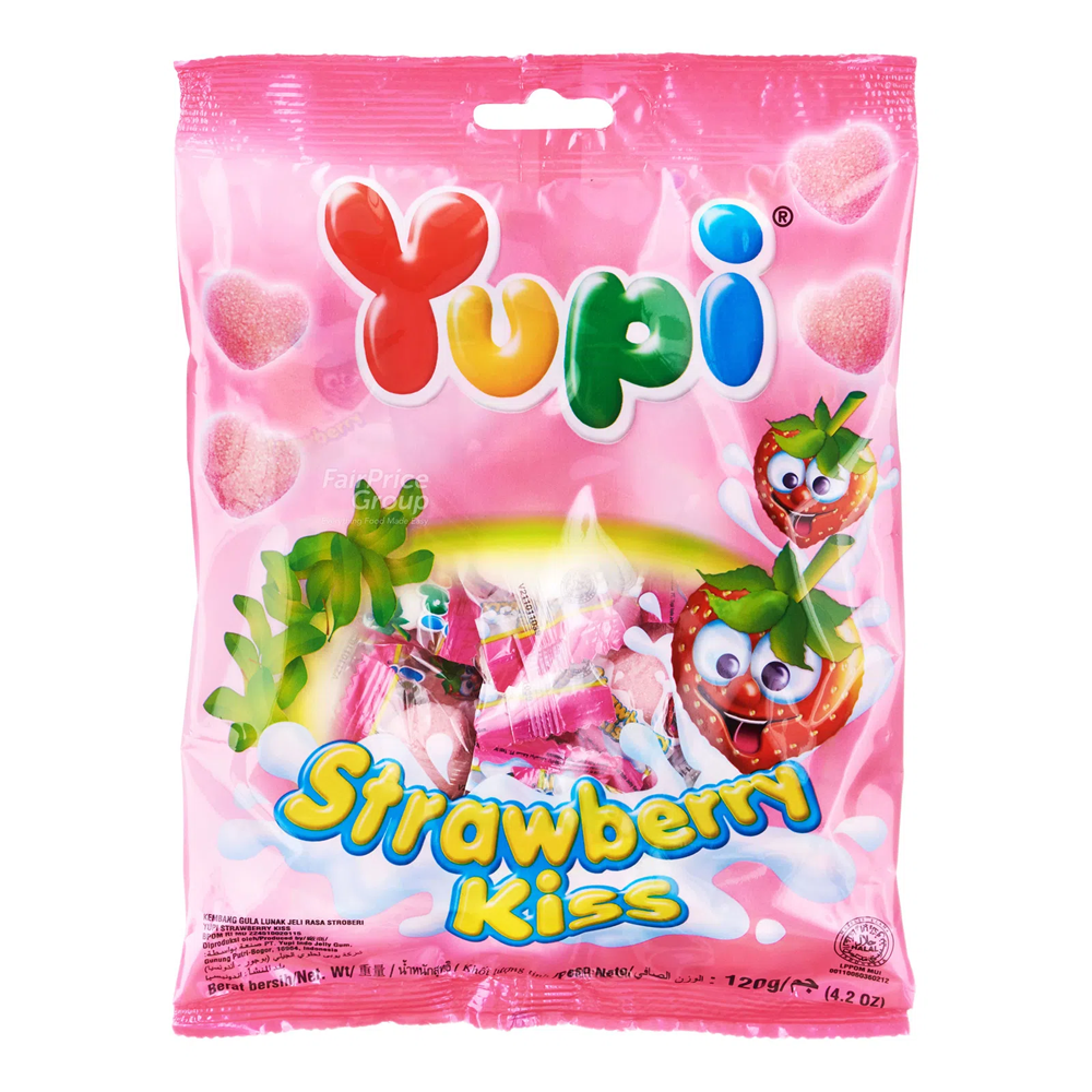 [SCP0663] Yupi Strawberry Kiss Gummy 120g