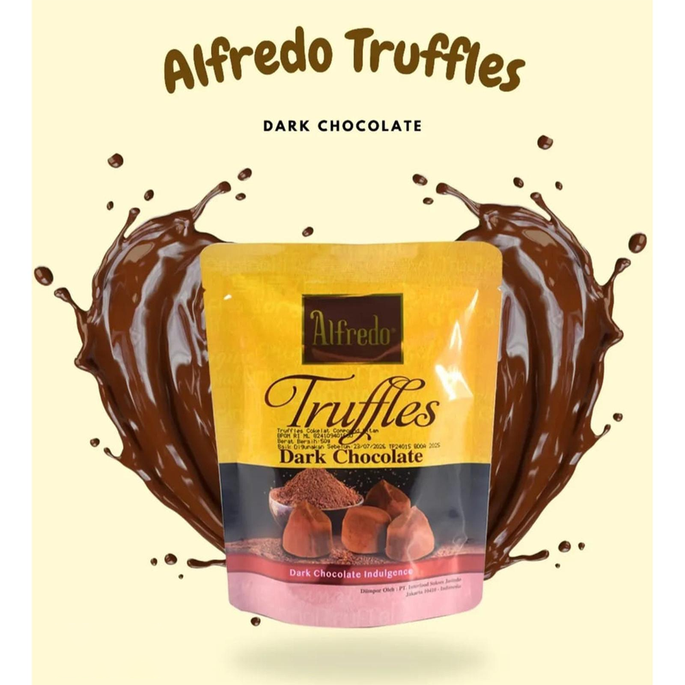 [SCP0707] Alfredo Stand Pouch Truffle Dark Chocolate 50g