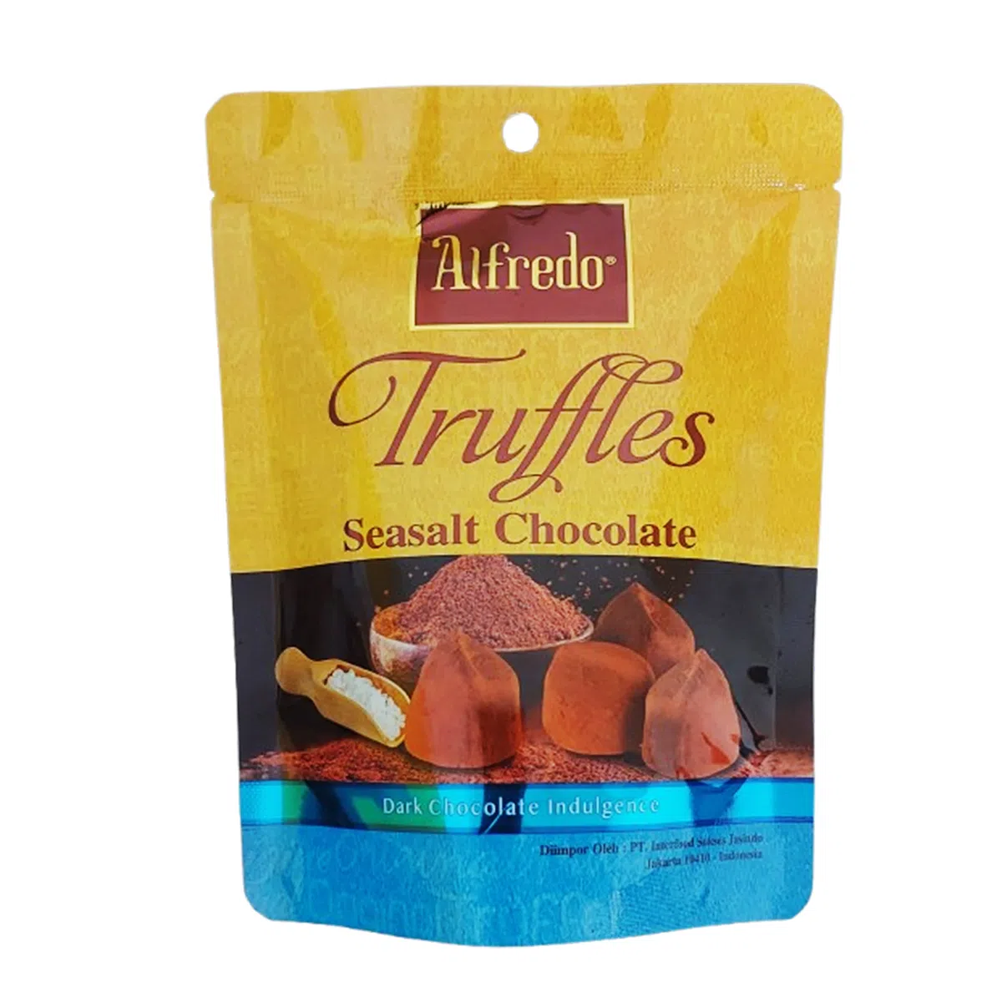 [SCP0708] Alfredo Stand Pouch Truffle seasalt Dark 140g