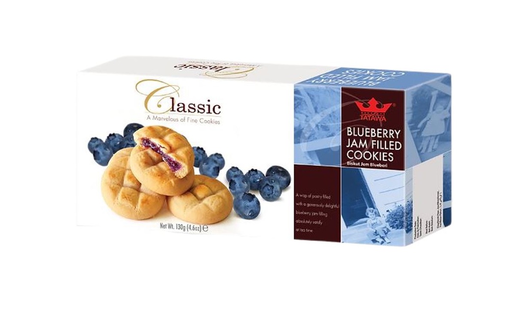 [TAT0014] Tatawa Classic Blueberry Jam Filled Cookies 130g