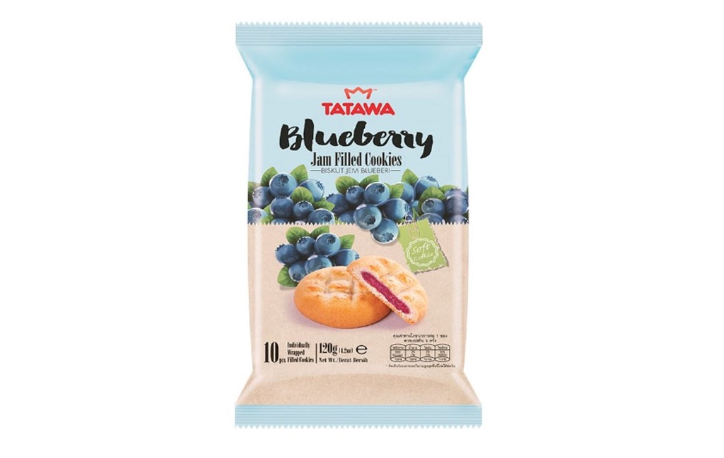 [TAT0016] Tatawa Blueberry Jam Filled Cookies 120g