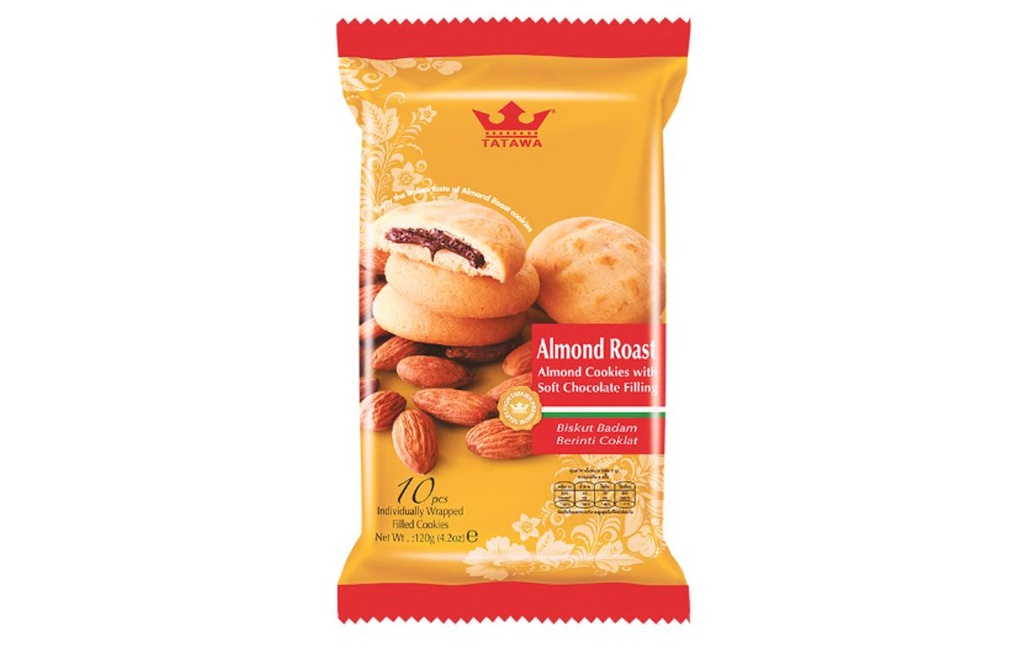 [TAT0018] Tatawa Almond Roast Choc Cookies 120g