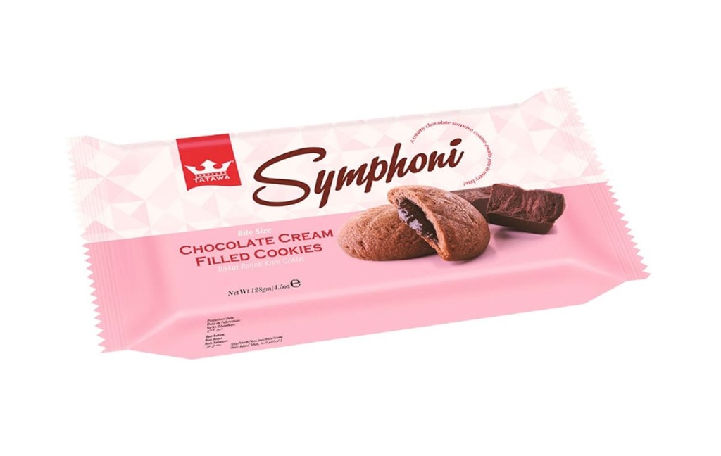 [TAT0035] Tatawa Symphoni Choc Cream Cookies 128g