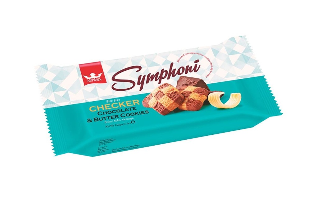 [TAT0045] Tatawa Symphoni Checker Choc & Butter Cookies 128g