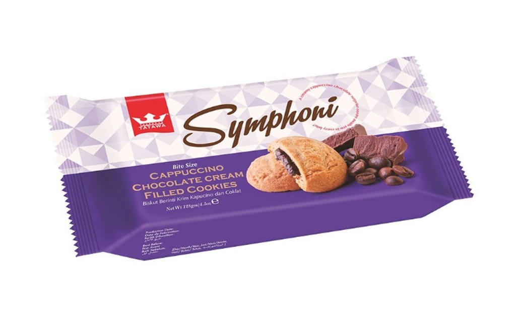 [TAT0053] Tatawa Symphoni Cappuccino Cream Cookies 128g