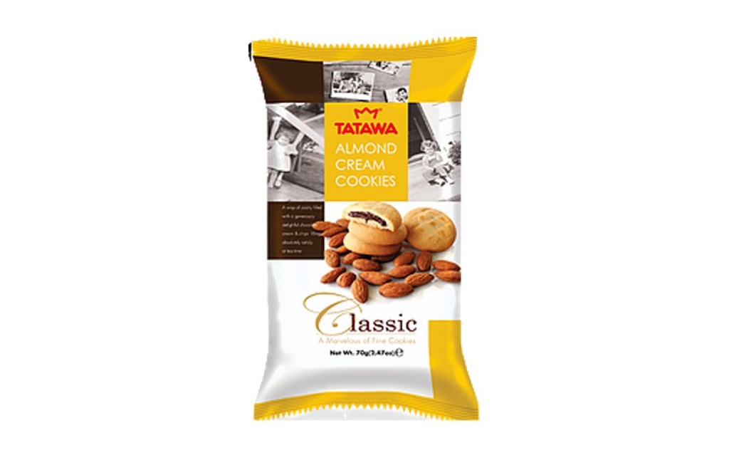 [TAT0073] Tatawa Classic Almond Cream Cookies 70g
