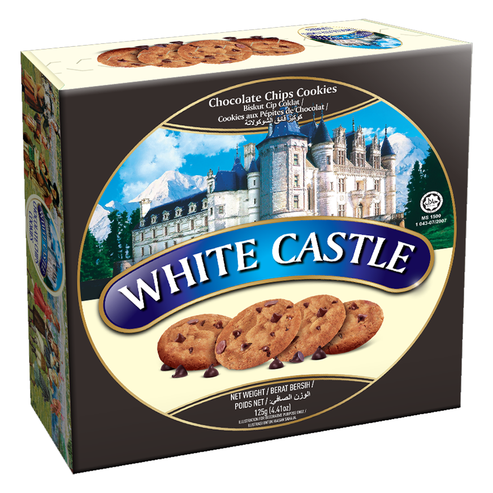 [TFI0017] White Castle Chocolate Chips Butter Cookies 125g