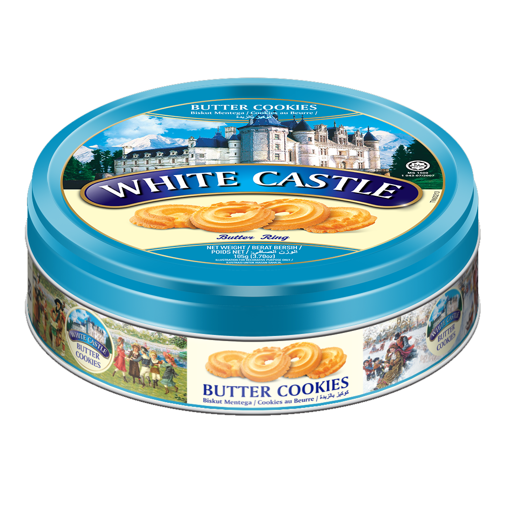 [TFI0049] White Castle Butter Cookies (Ring) 105g