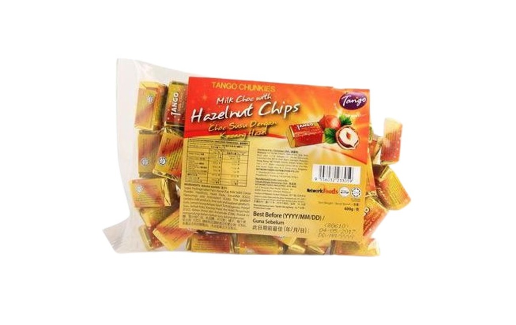 [TNG0080] Tango Chunkies Hazelnut Chips Bulk 400g