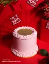 Valentine Cream Cake (Pink)
